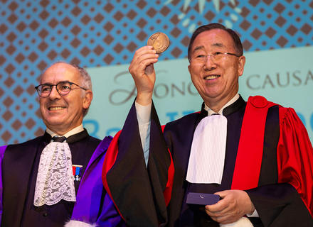 Manuel Tunon de Lara et Ban Ki-moon © Gautier Dufau | GD Photos Bordeaux