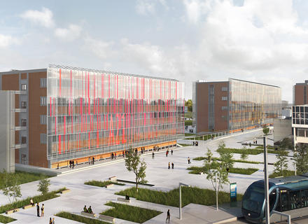 Le campus bordelais en 2022 © Chemetov - Duplantier - DV Construction